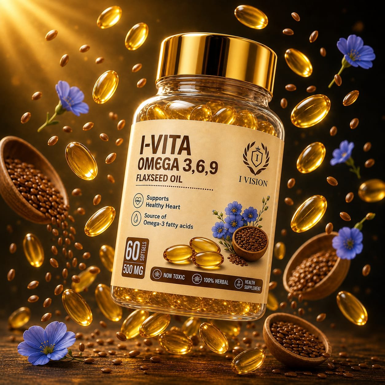 I-Vita Omega 3,6,9 Flaxseed Oil